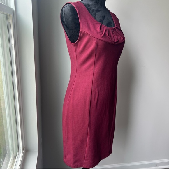 Garnet Pleated Ruched Mini Cocktail Dress - Picture 8 of 10